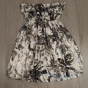 Women's Shoreline Sleeveless Monochromatic Printed Top One Size Fits Most EUC!